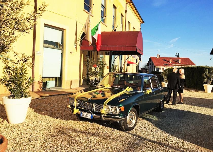 Outdoor banquet area
