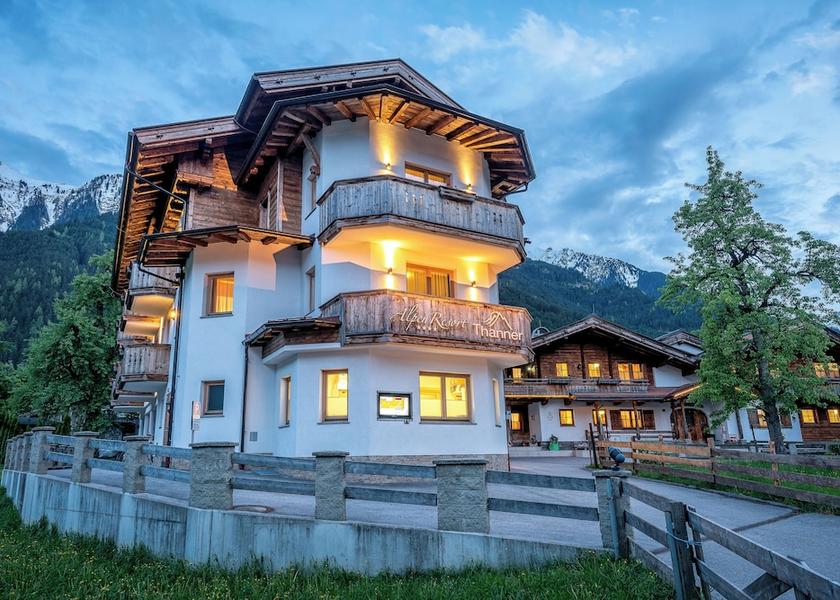 Tyrol Mayrhofen Front of property - evening/night