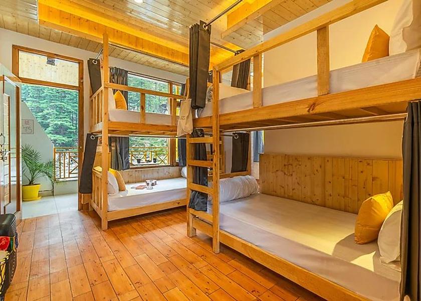 Himachal Pradesh Kasol Bed in 4 Bed Mixed Dormitory with Balcony