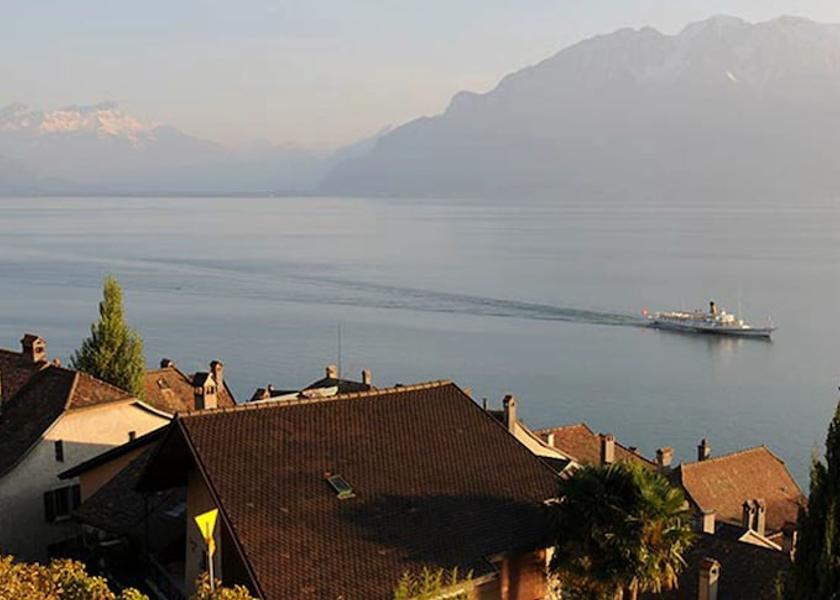 Canton of Vaud Vevey Aerial view