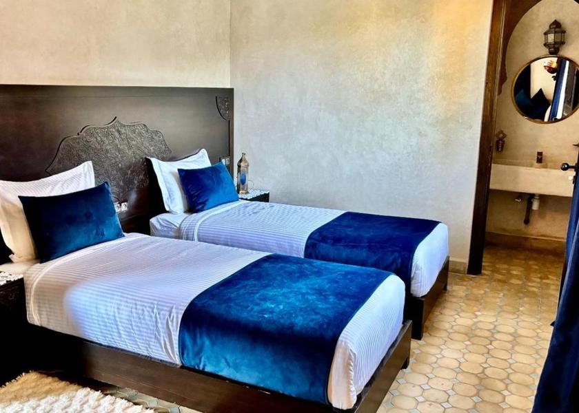 Marrakech-Safi Ourika Twin Room with Pool View