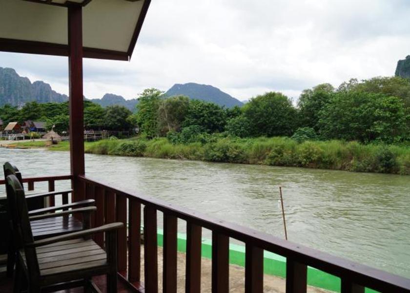  Vang Vieng balcony/terrace
