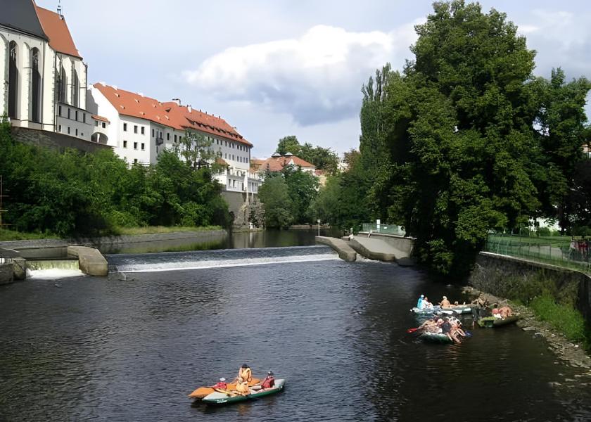 South Bohemia (region) Cesky Krumlov exterior view