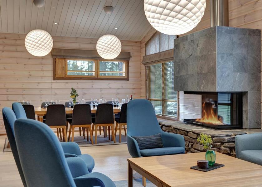 Rovaniemi Akaslompolo shared lounge/tv area