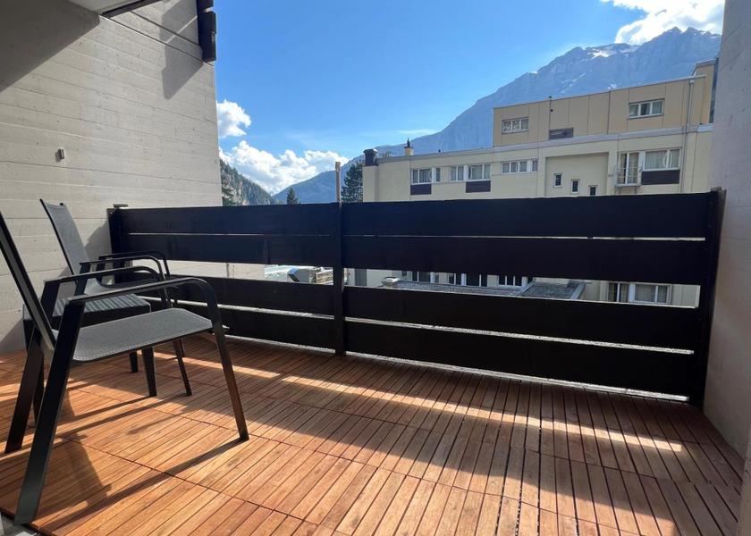 Valais Leukerbad Comfort Room with 1 Double Bed and 1 Sofa Bed with Balcony