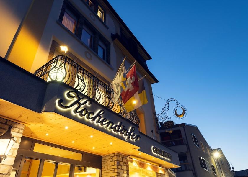 Graubünden Pontresina Front of property - evening/night