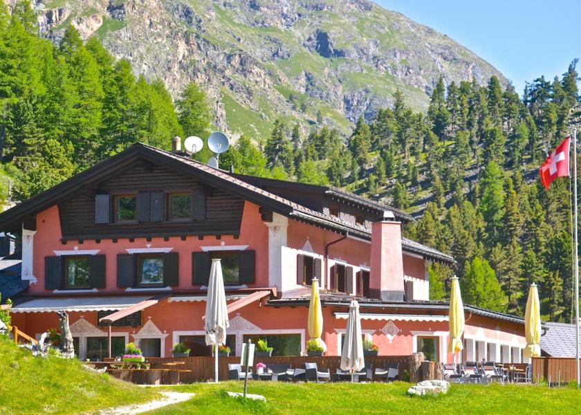 Graubuenden Pontresina balcony/terrace