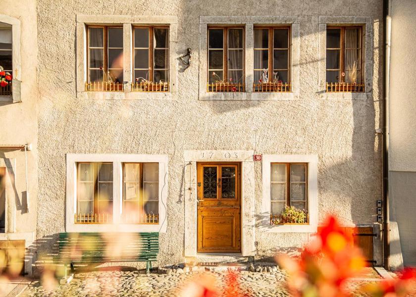 Canton of Fribourg Gruyeres exterior view