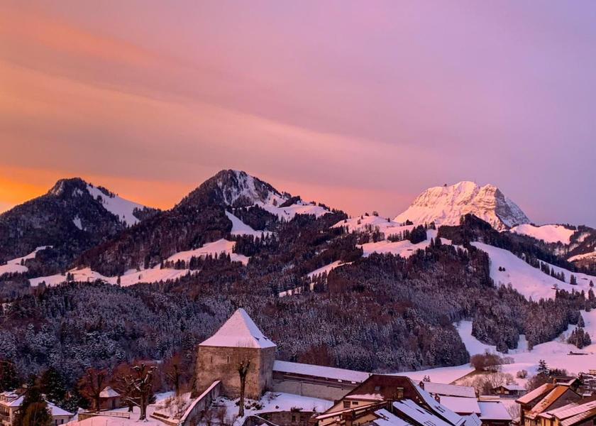 Canton of Fribourg Gruyeres surrounding environment