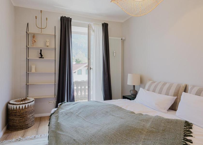 Bavaria Oberammergau One-Bedroom Apartment with Balcony and Mountain View  
