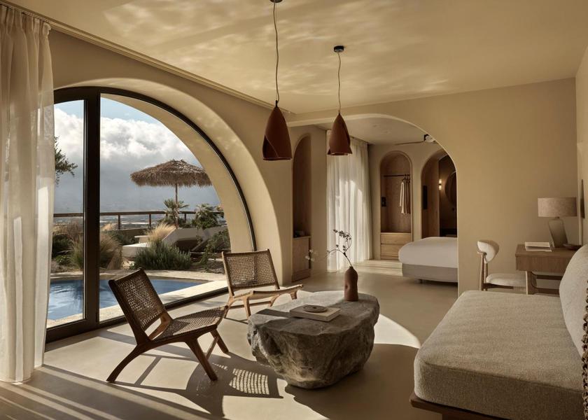 Crete Kissamos Grand Suite with Pool, Terrace and Sea View