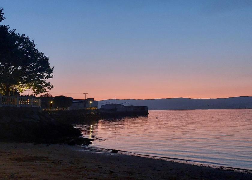 Galicia Vilagarcia de Arousa beach