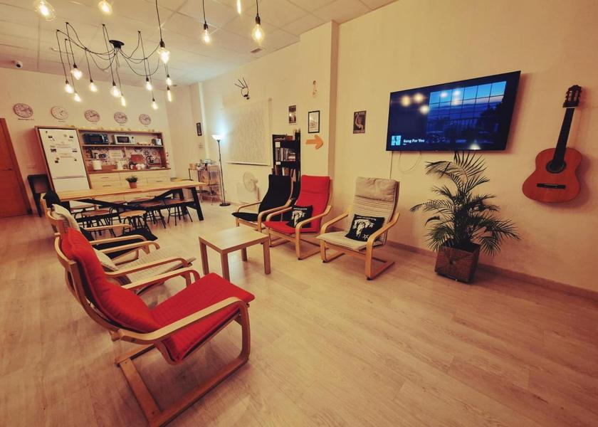 Galicia Santiago de Compostela shared lounge/tv area
