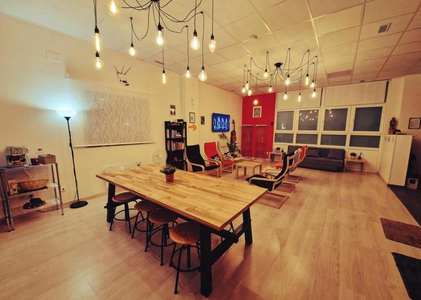 Galicia Santiago de Compostela shared lounge/tv area