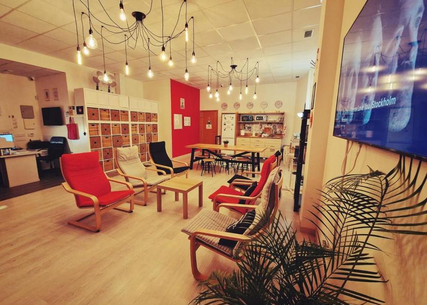 Galicia Santiago de Compostela shared lounge/tv area