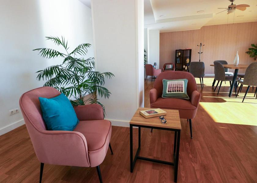 Extremadura Plasencia shared lounge/tv area