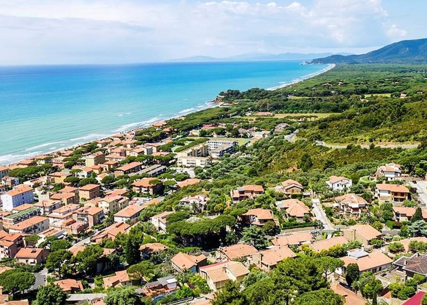 Tuscany Castiglione della Pescaia Aerial view