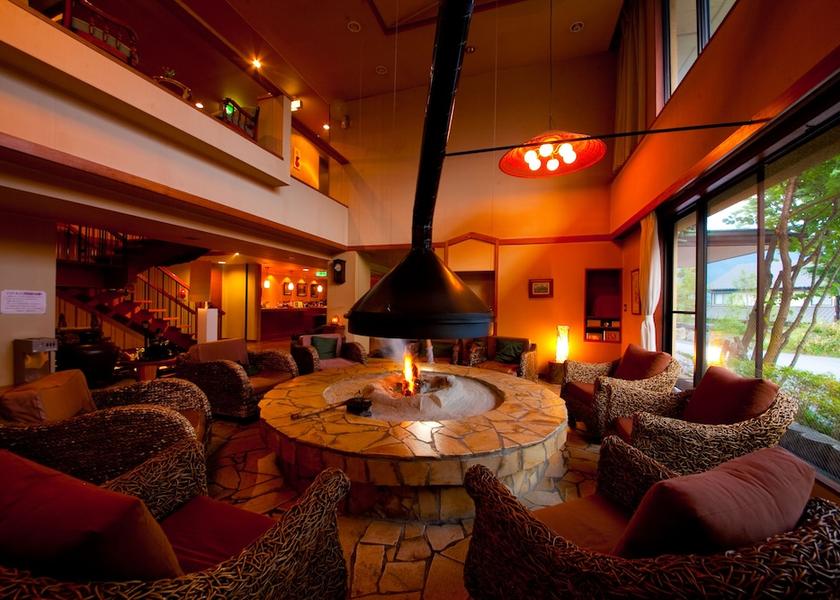 Oita Yufu Lobby sitting area