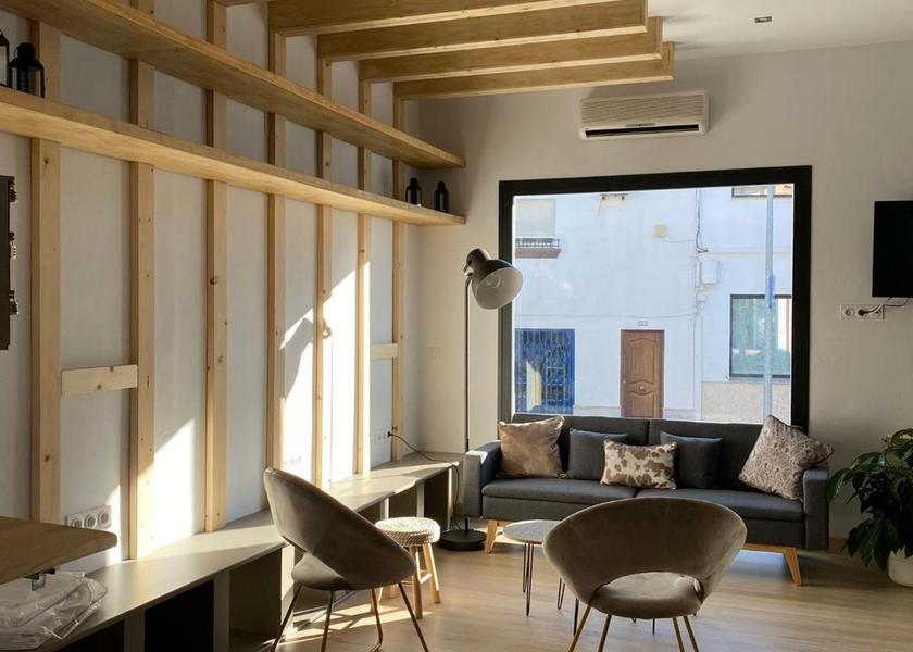 Extremadura Jerez de los Caballeros shared lounge/tv area