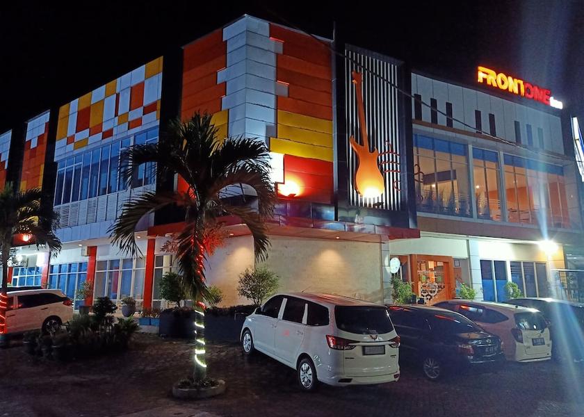 Central Java Muntilan Front of property - evening/night
