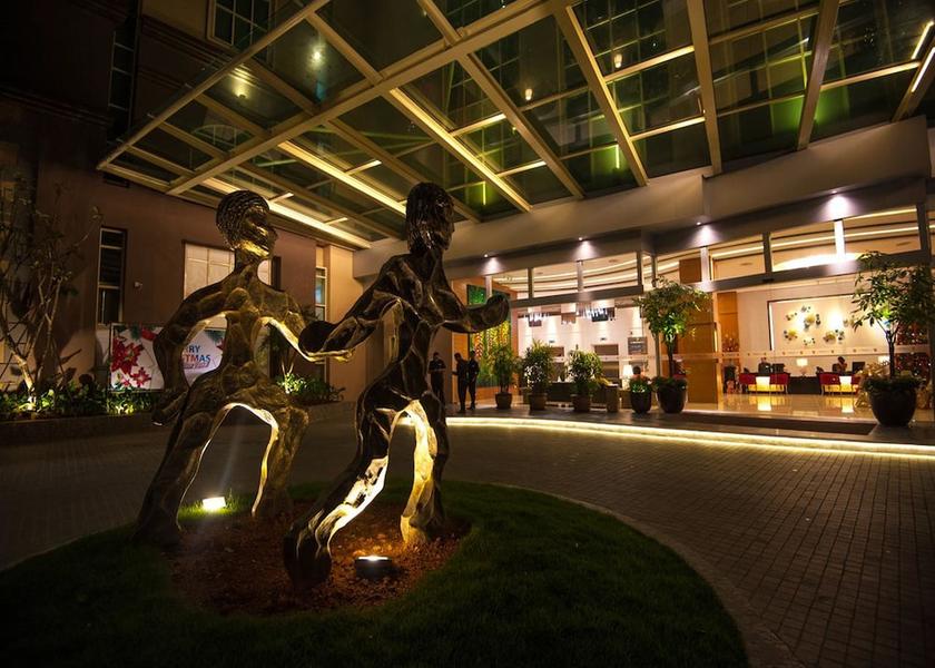 Sarawak Kuching Front of property - evening/night