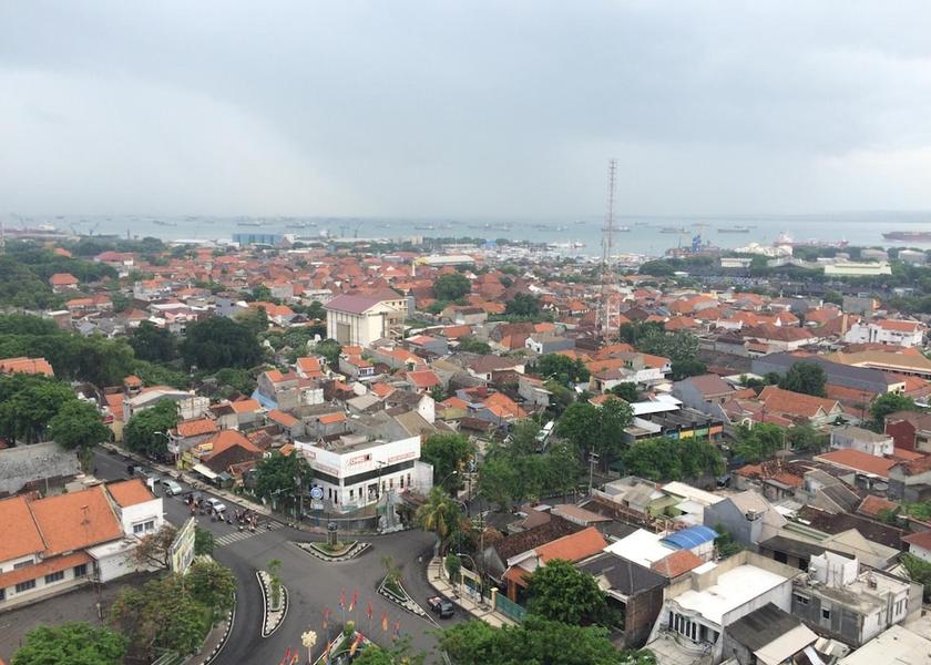 East Java Gresik Aerial view