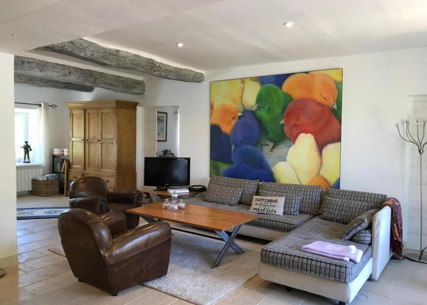 Provence-Alpes-Côte d'Azur Gordes shared lounge/tv area