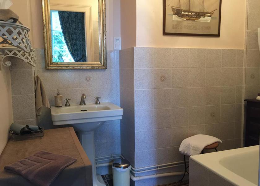 Centre - Loire Valley Amboise Jaune-et-Bleu-Double-Salle de bain