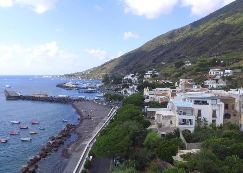Sicily Santa Marina Salina view