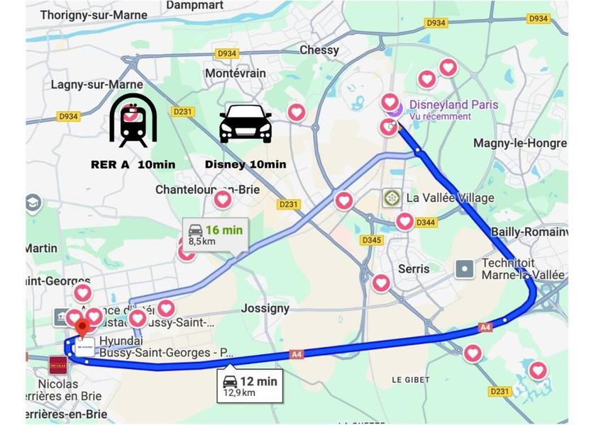 Île-de-France Bussy-Saint-Georges facilities