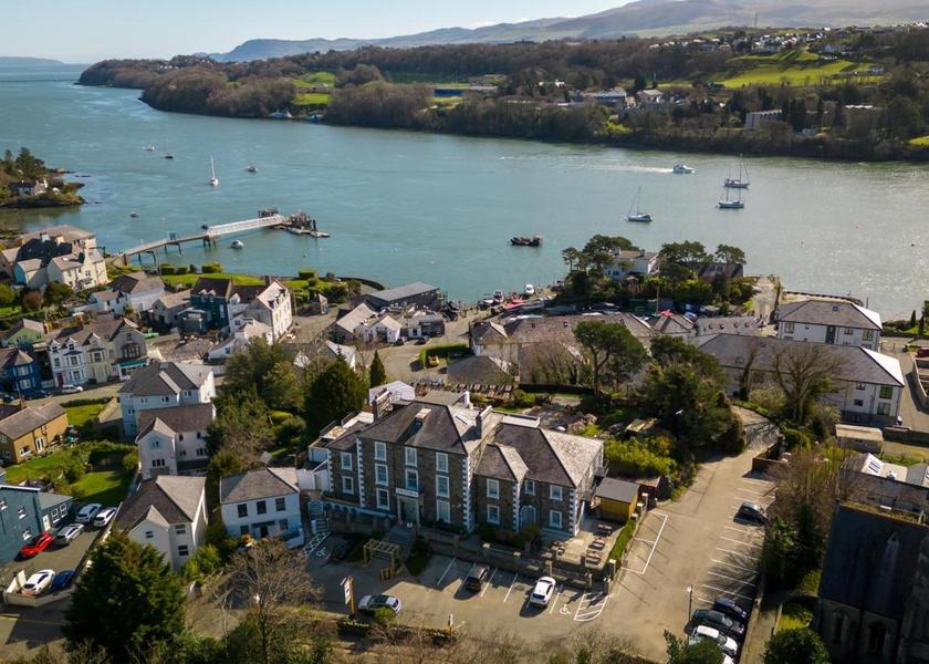 Wales Menai Bridge view