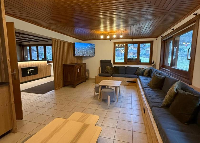 Auvergne-Rhone-Alpes Morzine shared lounge/tv area