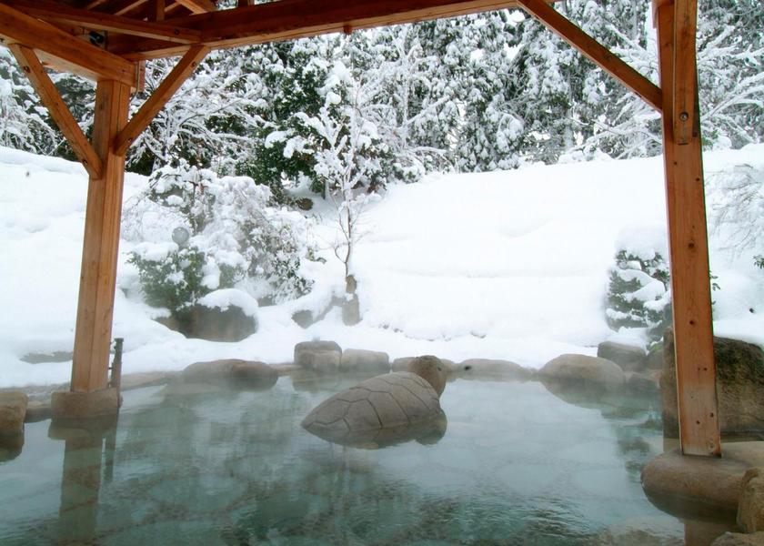 Niigata Agano hot spring bath