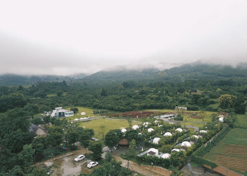 Chiang Mai Province Mae Wang Aerial view