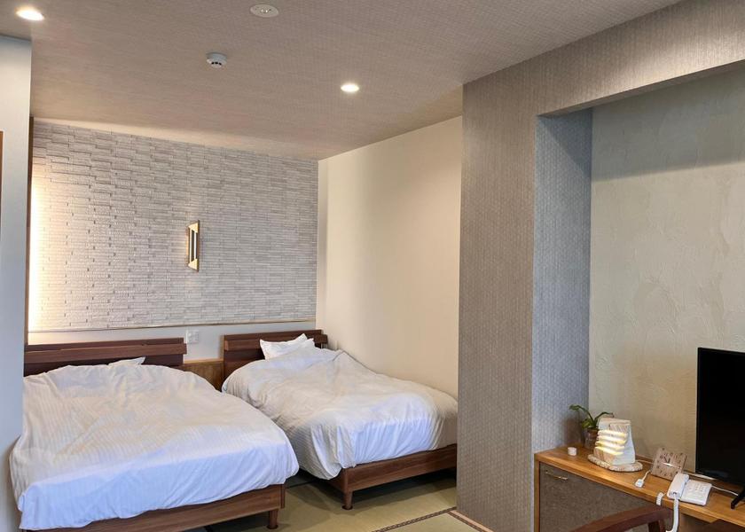 Kumamoto Kamiamakusa Standard Twin Room with Sea View