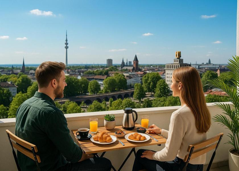 North Rhine-Westphalia Dortmund balcony/terrace