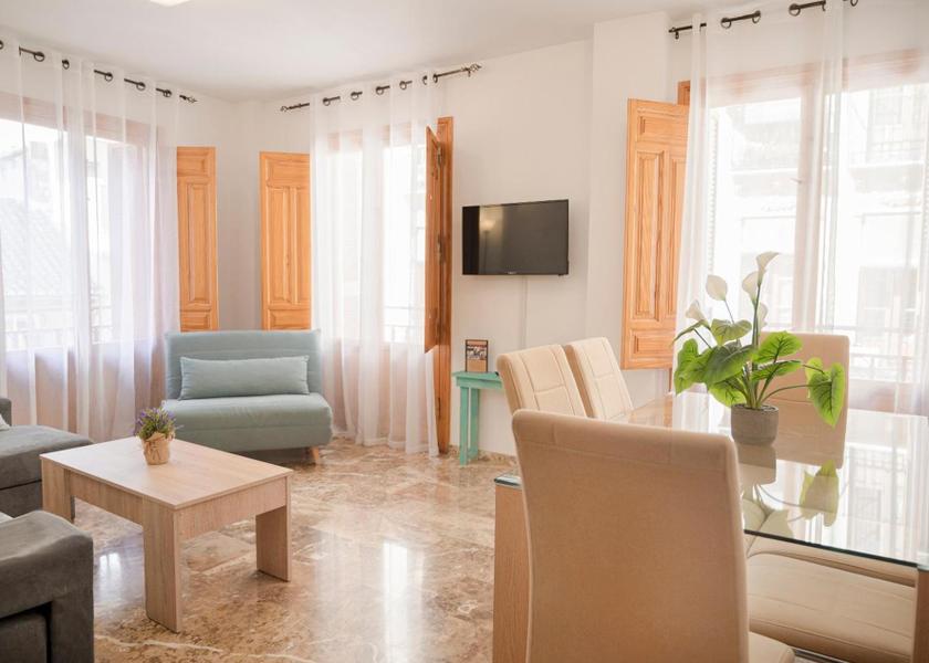 Andalucia Granada shared lounge/tv area