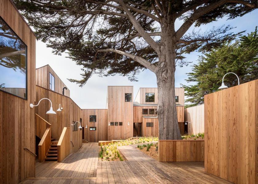 California sea ranch exterior view