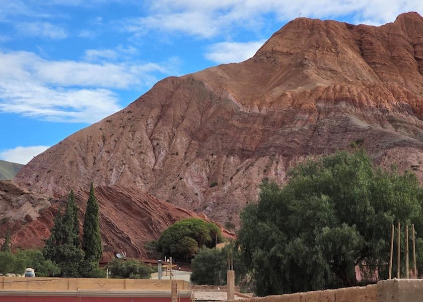 Jujuy Province Purmamarca Land view from property