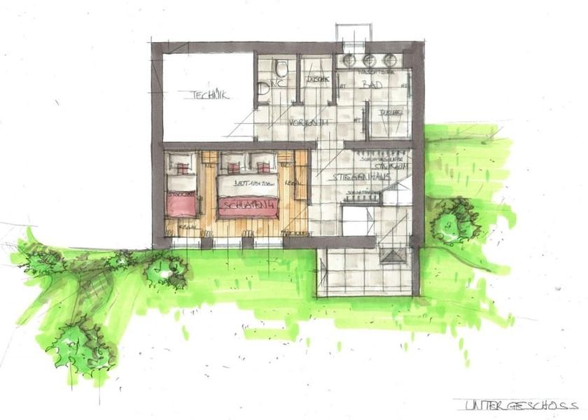 Room layout blue print