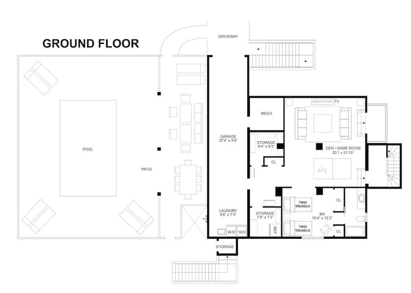 Room layout blue print