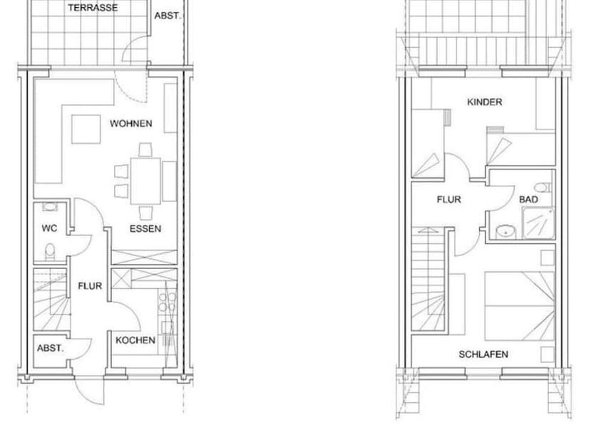 Lower Saxony Butjadingen Room layout blue print