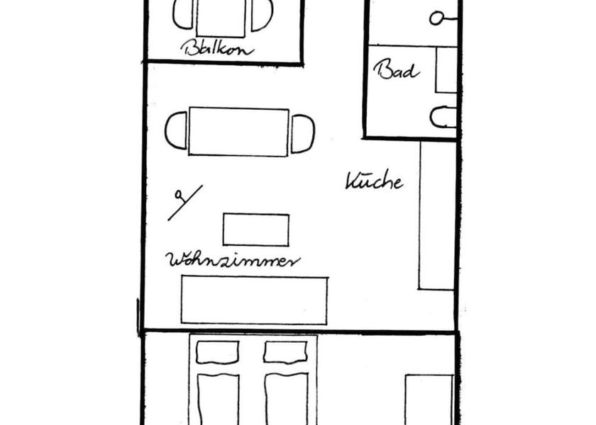 Bavaria Bad Hindelang Room layout blue print