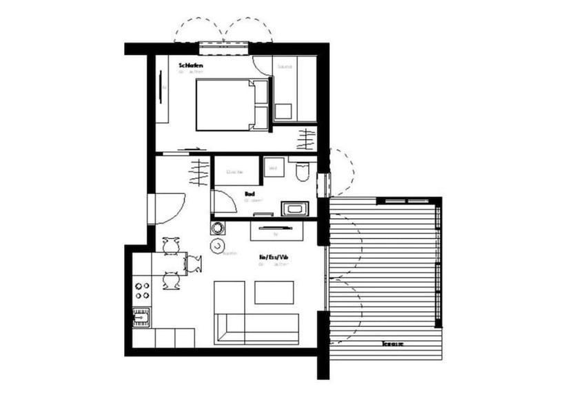 Room layout blue print
