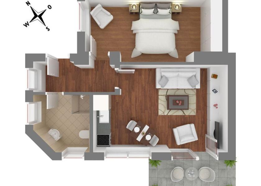 Mecklenburg-West Pomerania Ostseebad Wustrow Room layout blue print