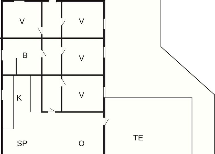 Room layout blue print