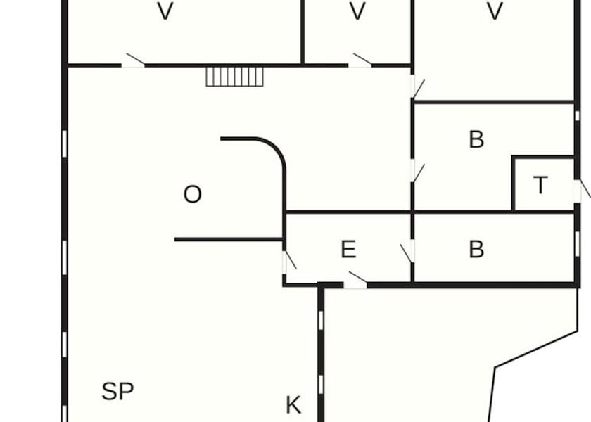 Nordjylland Thisted Room layout blue print