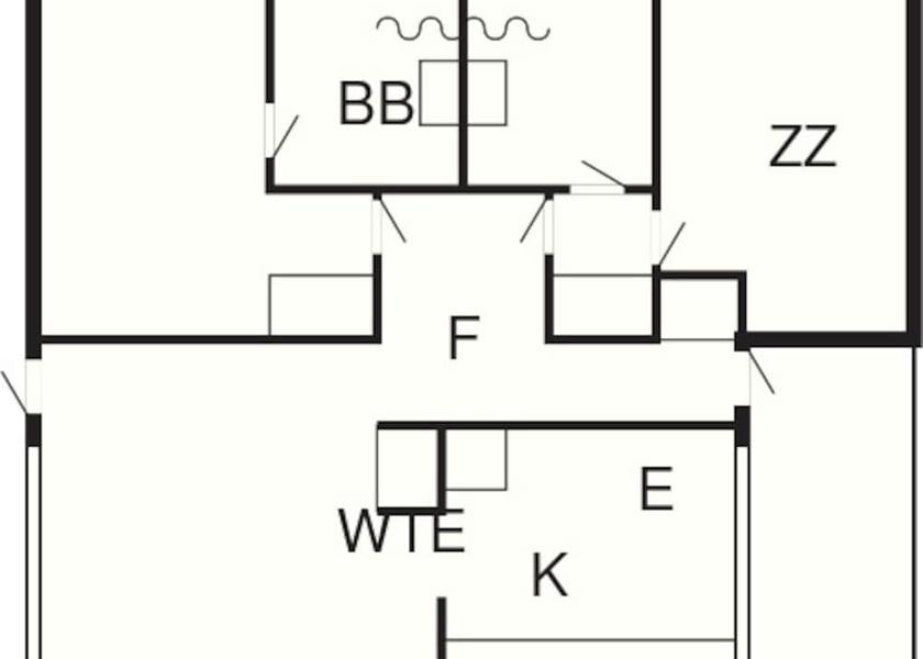 Nordjylland Hanstholm Room layout blue print