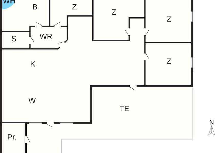 Room layout blue print