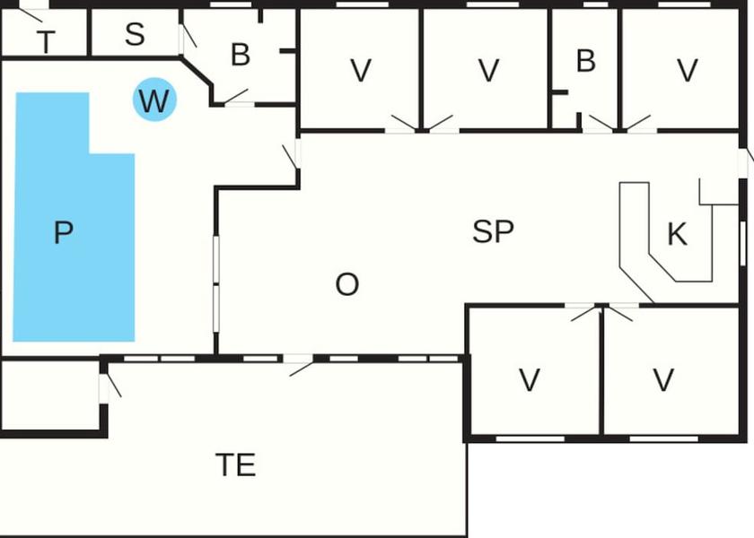 Room layout blue print